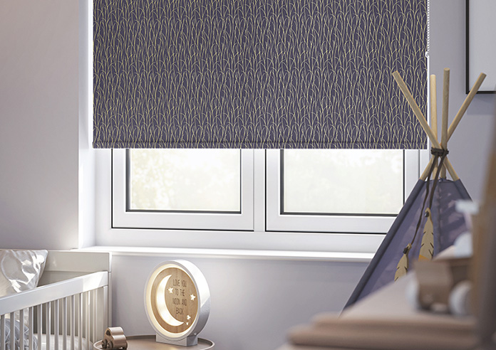 Kindling, Royal Blue - Twist&Fit Roller Blind - Image 5